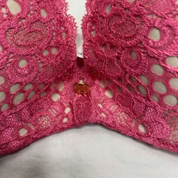 Victoria's Secret Pink floral lace push up bra 34A - Picture 6 of 11